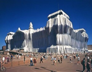 Wrapped Reichstag, Berlin, 1971-95, photograph 1995